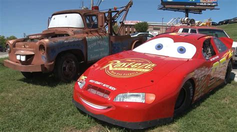 From Tow Mater to Lightning McQueen, auto body shop recreates movie ...