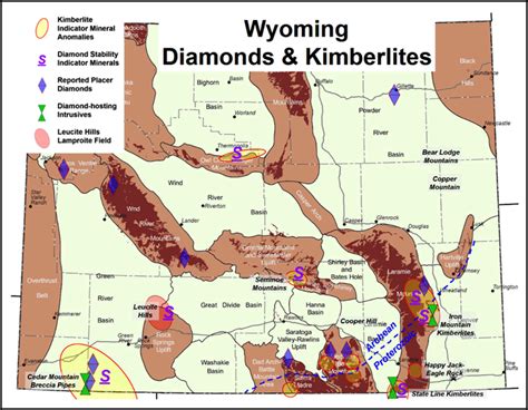 Kimberlite Pipes Map