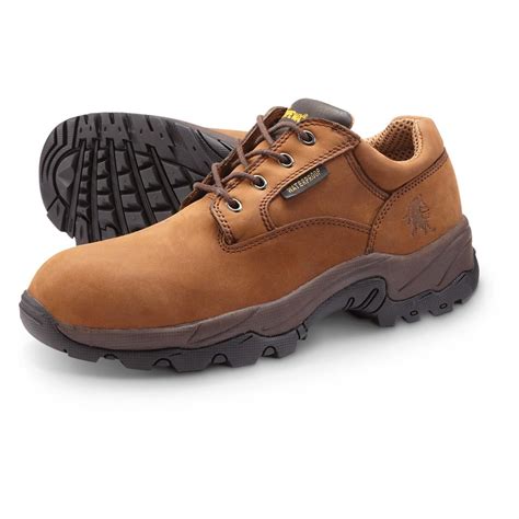 Men's Chippewa Boots Waterproof Oxford Work Shoes, Brown - 578583 ...