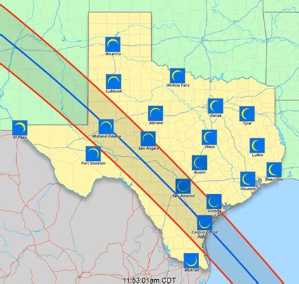 Texas Eclipse viewing information for the annular eclipse of October 14 ...