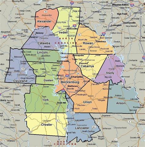 Charlotte Nc County Map - Map Of Zip Codes