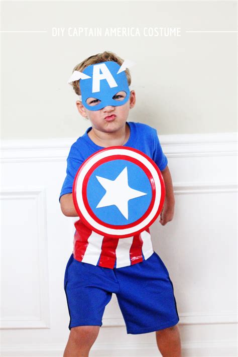 DIY Captain America Costume with PB Kids - In Honor Of Design