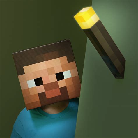 Minecraft Steve Head Costume