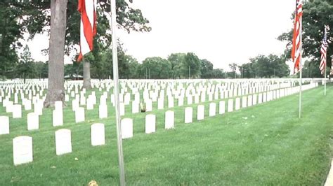 Staffers At Camp Butler National Cemetery Prepare For Memorial Day