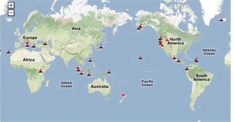 Map Of World Super Volcanoes - New York Map Poster