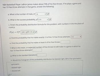 Answered: NBA Basketball Player LeBron James… | bartleby