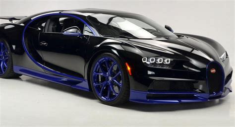 Black And Blue Bugatti Chiron Lands In The U.S. | Carscoops