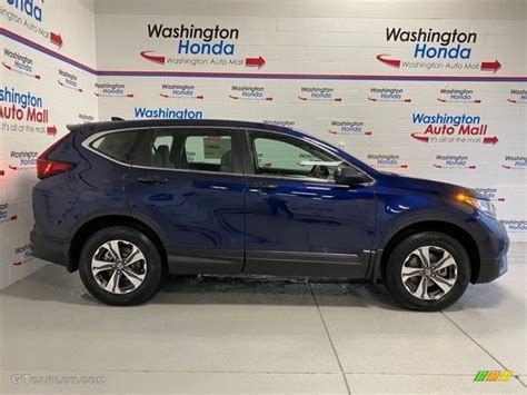 2020 Obsidian Blue Pearl Honda CR-V LX AWD #137331810 Photo #24 ...