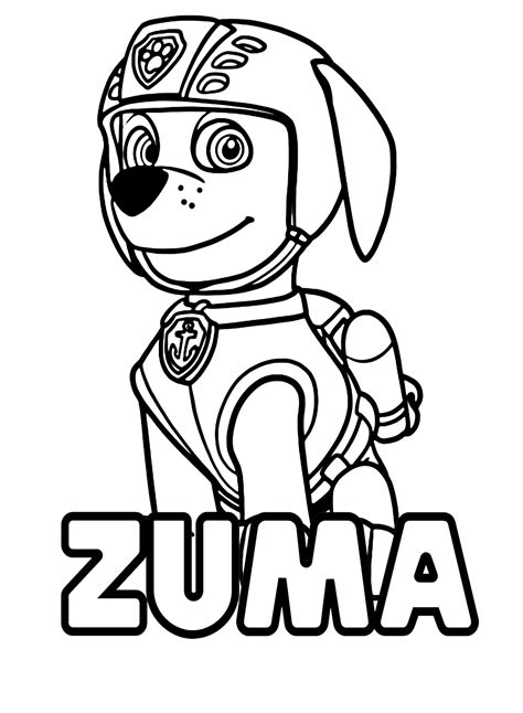 42 Zuma Paw Patrol Coloring Pages - ColoringPagesOnly.com