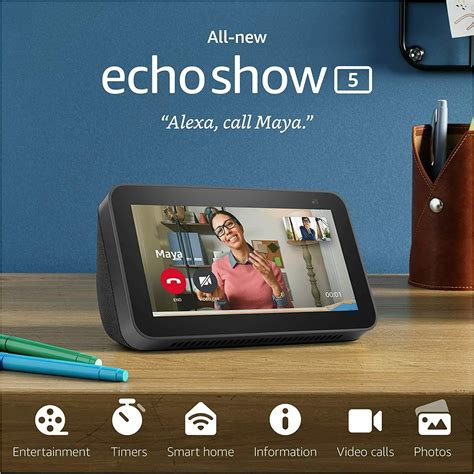 Amazon Echo Show 5 With Alexa 2nd Gen