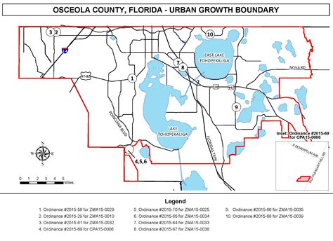 Osceola County Zoning Map - Vector U S Map