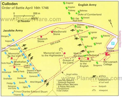 Map of Culloden Battlefield. | Culloden, Scotland history, Scottish