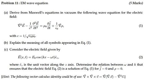 Electromagnetic Wave Equation Derivation Ppt - Tessshebaylo