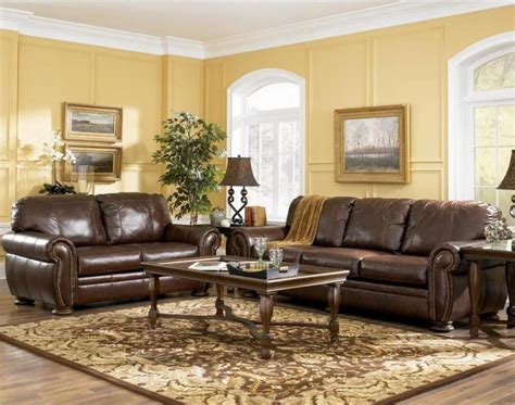 Leather Sofa Living Room Ideas 0 | Inspiring Brown Leather Sofas Wooden ...