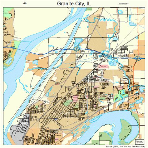 Granite City Illinois Map - Zorah Kiersten