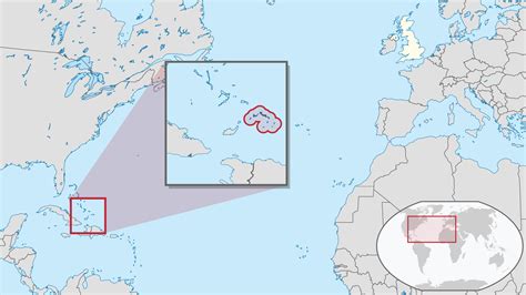 Location of the Turks and Caicos Islands in the World Map