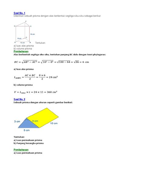 Contoh Soal Prisma | PDF