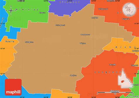 Political Simple Map of Winton