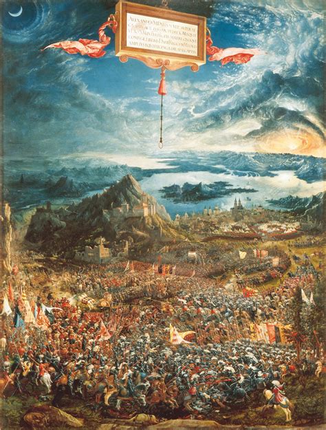 Albrecht Altdorfer / Die Alexanderschlacht | Battle of issus, Great ...