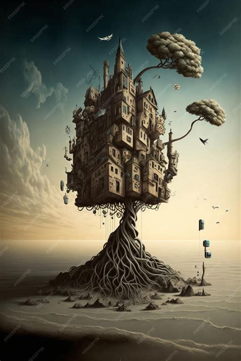 Premium Photo | Surrealism art style of Technology and ruthless life ...