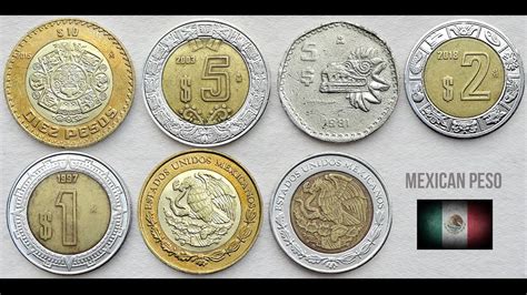 Mexican Pesos Coins Collection | Mexico - North America - YouTube