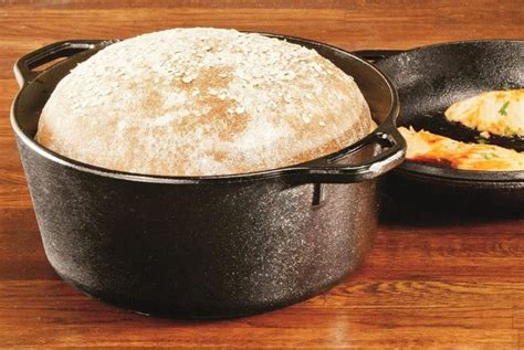 bread baked in cast iron dutch oven