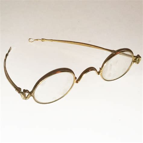 Gold wire frame glasses - Antique Collectible Vintage Optical ...