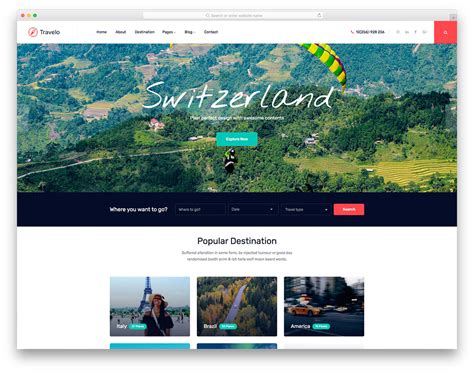 32 Best Free Travel Website Templates 2020 - Colorlib