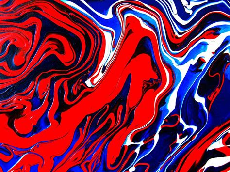 Red White Blue 1 Painting by Sharon Jones | Pixels