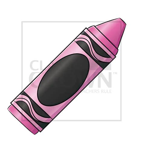 Pink Crayon Clipart | ClassCrown