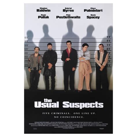 "The Usual Suspects" Film Poster, 1995 For Sale at 1stDibs | the usual ...