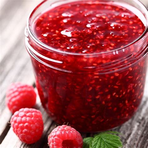 Simple quick raspberry jam