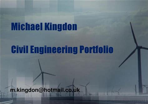 My Civil Engineering Portfolio by Michael Kingdon - Issuu