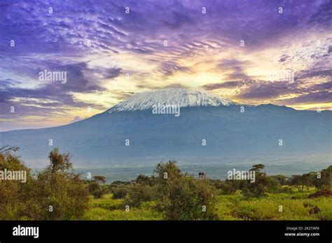 Pictures from the snow-capped Kilimanjaro in Kenya Stock Photo - Alamy