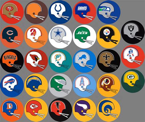 Old Nfl Helmet Logos