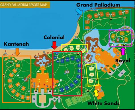 Grand Palladium Princess Resort Map