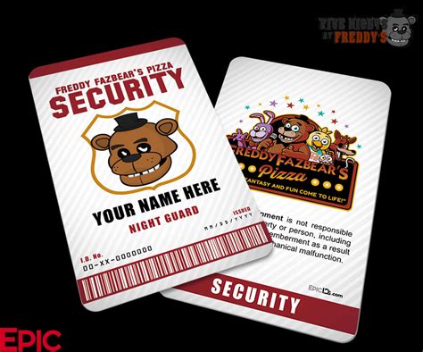 Download Freddy Fazbears Pizza Security Badge | Wallpapers.com