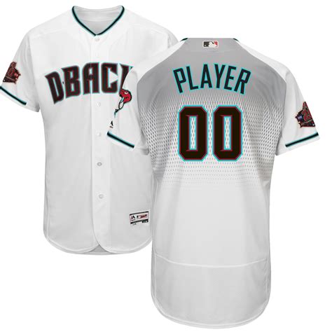 Arizona Diamondbacks Majestic Home Alternate 20th Anniversary On-Field ...