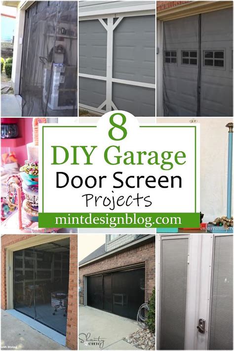 8 DIY Garage Door Screen Projects - Mint Design Blog