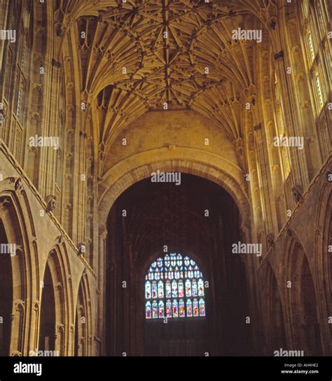 Interior ceiling Sherborne Abbey Dorset England Stock Photo - Alamy