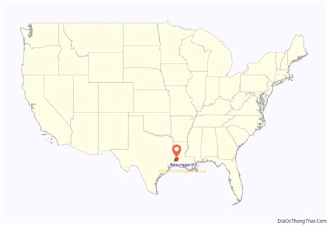 Map of Beauregard Parish, Louisiana - Thong Thai Real