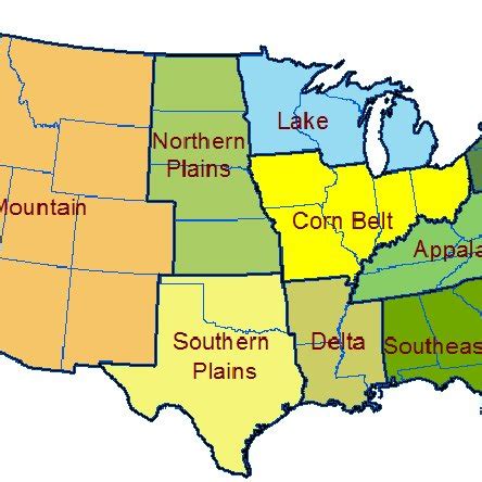 USDA Farm Production Regions. | Download Scientific Diagram