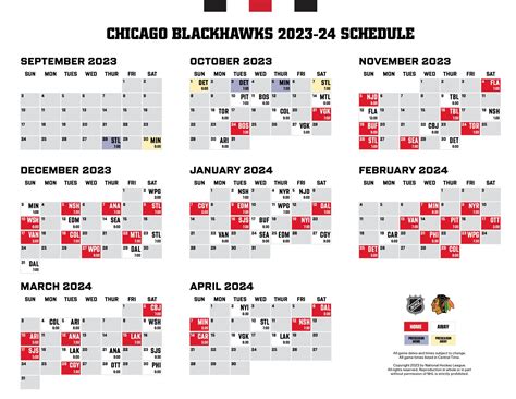 Blackhawks Announce 2023-24 Schedule - Bleacher Nation