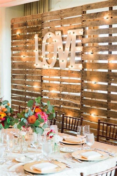 Wooden Pallet Wedding Backdrop Eco-Friendly | Rustic Wooden backdrop