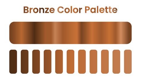 bronze color palette. gradient bronze color 23287380 Vector Art at Vecteezy