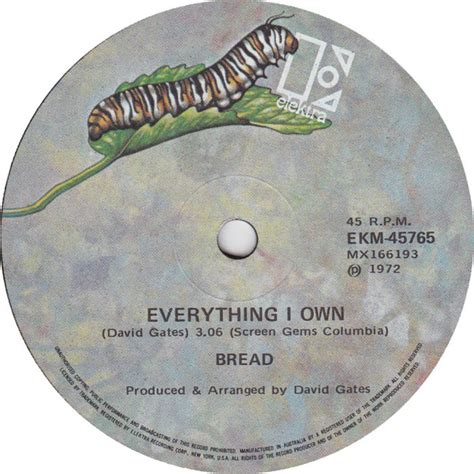 Bread - Everything I Own (1972, Vinyl) | Discogs