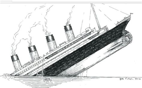 titanic ship drawing easy - Leana Goldstein