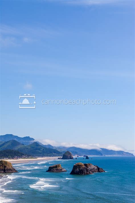 Blue Skies Vertical, Ecola State Park - Cannon Beach Photo