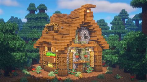 Minecraft How To Build A Forest Cottage Survival House Tutorial ...