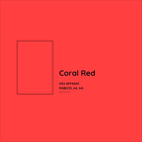 Coral Red Complementary or Opposite Color Name and Code (#FF4040 ...